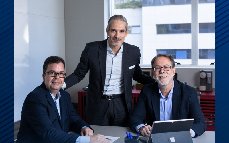 Leonardo Ávila, Marco Aurélio Rodrigues e Bernardo Gribel