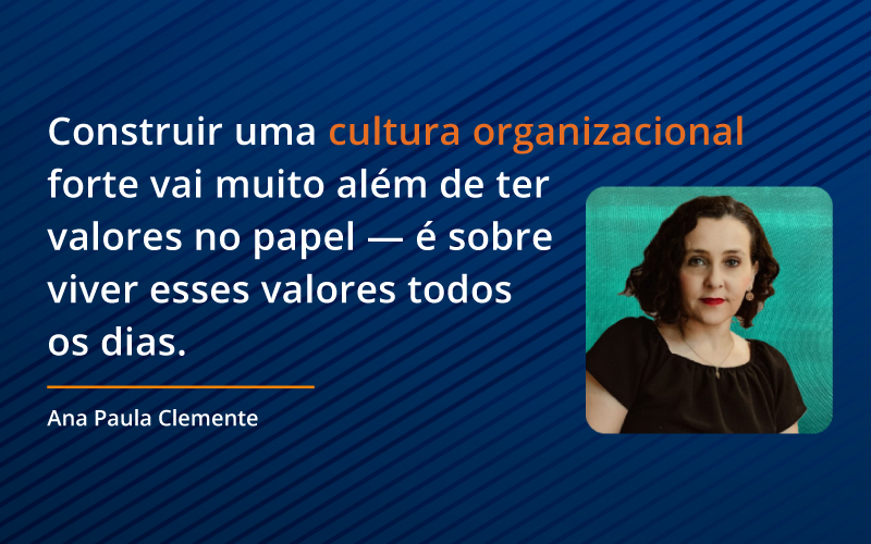 Construir uma cultura organizacional forte vai muito além de ter valores no papel — é sobre viver esses valores todos os dias.