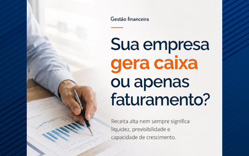 Sua empresa gera caixa ou apenas faturamento?