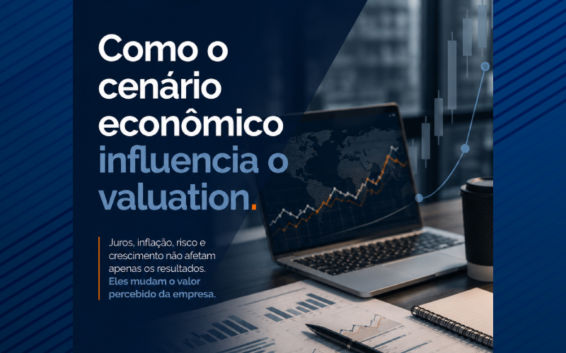 Como o cenário econômico influencia o valuation.